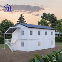 Maisons d'hôtel modernes préfabriquées en conteneurs, construction rapide, design capsule spatiale, structure en acier, matériaux durables, chambre à coucher