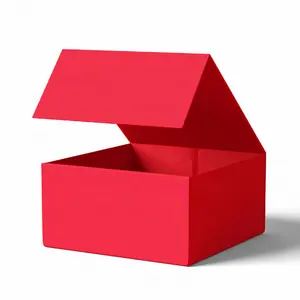 2024 nouveau Logo personnalisé cadeau de luxe magnétique carton Kraft paquet aimant boîte pliante paquet boîtes en papier