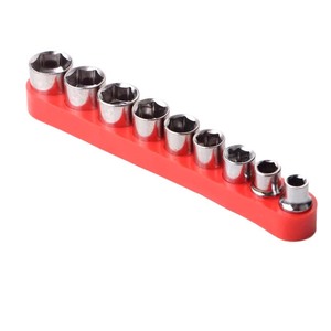 9 Piece <b>Socket</b> Set 5-<b>13mm</b> 1/4 In Drive Carbon Steel Red Base For Electric Drill And Pneumatic Tools - Product Image 1