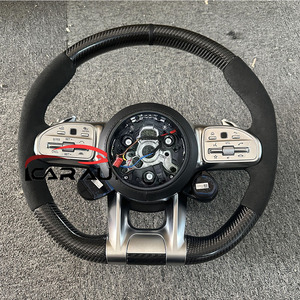 Para <span class=keywords><strong>Mercedes</strong></span> Benz AMG volante clase C W204 C63 W212 W218 W207 W172 S superventas volante de fibra de carbono - Product Image 6