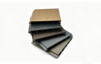 Panneaux de clôture en composite WPC co-extrudé SINKO, vente en gros d'usine, pour extérieur et jardin, emballage et couleurs personnalisables disponibles