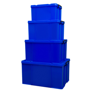 Thickened Plastic Oversized Storage Box With Lid Household Clothing Storage Box Turnover Sanitary Ware Cutlery Organizer Box
