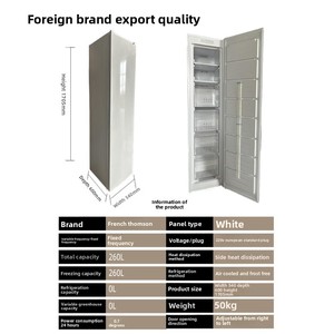 L 260L Porte simple avec 6 tiroirs, <span class=keywords><strong>congélateur</strong></span> vertical à congélation intégrale, contrôle électronique de la température, consommation d'énergie de premier niveau - Product Image 5