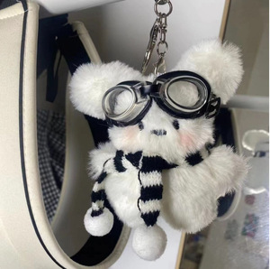 <span class=keywords><strong>Porte</strong></span>-clés en peluche chiot pilote mignon, pendentif créatif, breloque de sac Kawaii pour filles - Product Image 3