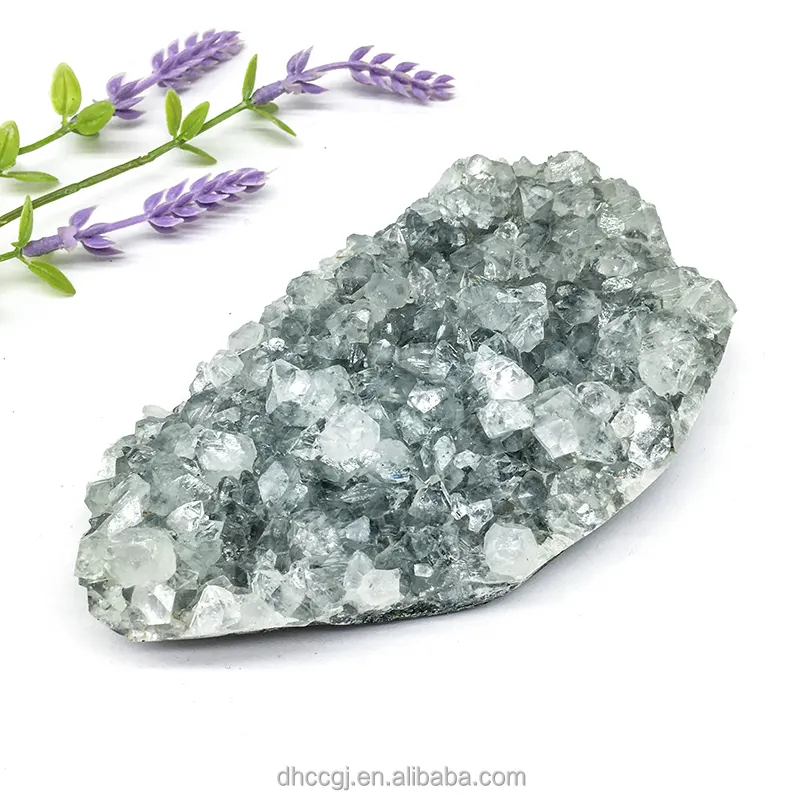 Vente en gros de cristal naturel de cristal de quartz brut spécimens minéraux d'apophyllite cristal de grappe d'apophyllite pour la décoration