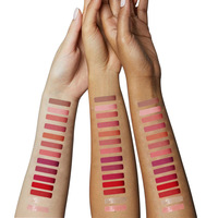 Fit Colors Coffret cadeau de 14 gloss à lèvres véganes, finis mat et nacré, anti-transfert, huile à lèvres changeante de couleur, rouge à lèvres liquide et base de rouge à lèvres