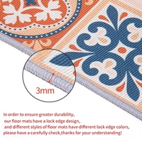 Einfache Küchenmatte Fußmatten Langer Teppich Kristall-Samt-Teppich für Wohnzimmer Saugfähige Fußmatten Schlafzimmer-Fußabtreter