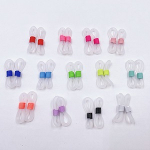 Регулируемые силиконовые цепные концы Нескользящие резиновые петли для держателя очков ремень для изготовления DIY - Product Image 5