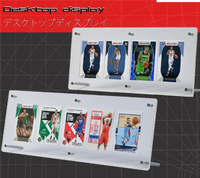 Support de Présentation de Jeu de Cartes sur Bureau, Colonne de Présentation de Cartes, Boîte de Protection Transparente pour Jeu de Cartes TCG