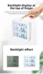 TY-TH08por Tuya Wifi para Hogar Inteligente, Higrómetro con Retroiluminación, Termómetro, Sensor de Temperatura y Humedad, Control Remoto por Aplicación - Product Image 5
