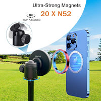 GREATYYT Monopode Magnétique Support de Téléphone Golf Hauteur Réglable Voyage 1/4 "Vis Spike Stake Mount pour GoPro Caméras Camping Light