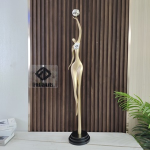 Scultura Artistica Astratta 100X29X17CM, Ornamenti Decorativi per Soggiorno, Ingresso e Atrio, Arredamento da Terra - Product Image 4