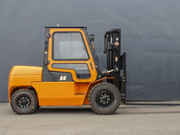 Chariot élévateur diesel CPCD50-A 5 tonnes, capacité de charge 5000 kg, hauteur de levage 3 m, centre de charge 600 mm, pneus pleins hydrauliques CE pour entrepôts lourds