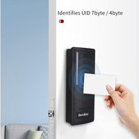 Lecteur de cartes RFID étanche 13,56 MHz HF, lecteur de cartes 74 octets UID NFC ISO 14443A, système de contrôle d'accès compatible avec DesFire EV1