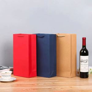 Bolsas de Papel Impresas Personalizadas de Excelente Calidad, Ecológicas, Reciclables, de Nuevo Diseño, Ideales para Vino Tinto - Product Image 4