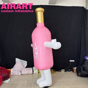 Costume de <span class=keywords><strong>bouteille</strong></span> gonflable rose, décoration publicitaire Costume de <span class=keywords><strong>bouteille</strong></span> de <span class=keywords><strong>champagne</strong></span> gonflable pour costume adulte - Product Image 4