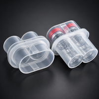 Boîte d'emballage personnalisée en plastique PET, 3 ml, 1 pièce, support de flacon en plastique stérile, emballage rectangulaire transparent pour le stockage des peptides