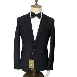 Affaires formel hommes <span class=keywords><strong>costume</strong></span> deux pièces ensemble simple boutonnage peigné revers cranté transfrontalier en gros <span class=keywords><strong>mariage</strong></span> garçon d'honneur <span class=keywords><strong>costume</strong></span> hommes - Product Image 1
