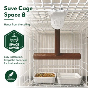 Balancín para Pájaros de Plástico Impreso en 3D, Estilo Art Deco, para Colgar en Jaulas, Permite un Balanceo Suave en la Barra Transversal, Mejora el Juego - Product Image 6