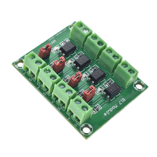 PC817 3.6-30V 4 Channel Optocoupler Isolation Board Voltage Converter Adapter Module Driver Photoelectric Isolated Module