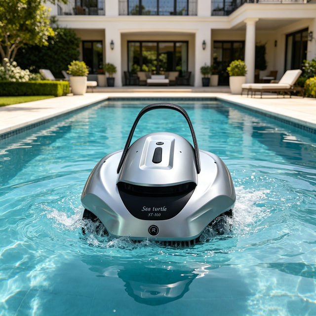 Wireless Automatic Pool Cleaner Mobile Phone Control Robotic Swimming Pool Cleaner That Can Climb