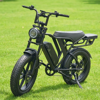 Vélo électrique 48V 750W avec pneus larges de 20 pouces, vélo électrique 250W, cadre en acier, Fatbike pour adultes, entrepôt UE