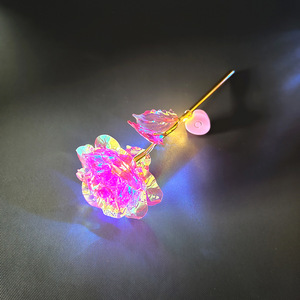 Rose in Foglia d'Oro a Prezzo Ragionevole con Luce LED per Natale e <span class=keywords><strong>San</strong></span> Valentino - Product Image 2
