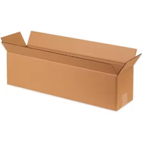 Boîte auto-élevante en carton ondulé longue et oblongue, 3 à 5 couches, pour expédition postale, grande taille, haute qualité, gaufrage, pour produits ménagers