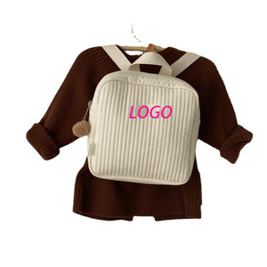 Sac à dos <span class=keywords><strong>maternelle</strong></span> en coton <span class=keywords><strong>brodé</strong></span> personnalisé, matelassé, anti-perte, style coréen, pour enfants et étudiants - Product Image 1