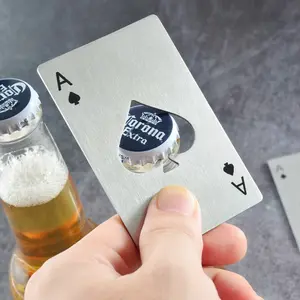 Alat Bar Pembuka Botol Poker Logam Baja Tahan Karat Ace Of Spade