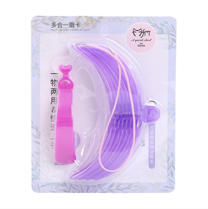 Wholesale 8 Pairs Plastic <strong>Eyebrow</strong> Grooming Shaping <strong>Stencil</strong> <strong>Kit</strong> Template Makeup - Product Image 3