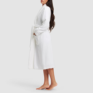 Peignoir de bain en flanelle de coton <span class=keywords><strong>OMD</strong></span>/OEM pour femme, à manches longues, peignoir d'intérieur thermique, peignoir de spa doux pour la peau - Product Image 4