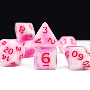 New Design Factory Custom High Quality Blend <strong>Color</strong> 7Pcs/<strong>set</strong> <strong>Dice</strong> <strong>Set</strong> of Arylic Material for Dungeons and Dragons Games - Product Image 4