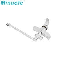 Mitigeur de douche thermostatique mural moderne avec robinets et douchette pour salle de bain