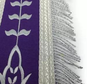 Tablier de maître maçon international fait à la main Tablier maçonnique en cuir brodé Blue Lodge avec fonction magnétique - Product Image 5