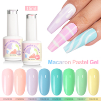 Échantillon gratuit de vernis à ongles en gel UV à haute teneur en pigment Macaron Pastel 32 couleurs