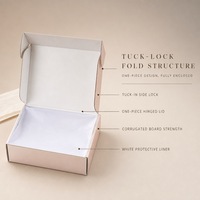 Boîte cadeau pliable personnalisée pour bijoux, cosmétiques, bougies – Emballage en carton ondulé à rabat supérieur – Vente en gros directe usine