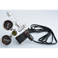 Mufa n - Kit de Regulador de CO2 para Acuario con Solenoide Magnético, Válvula de Retención, Accesorios para Peceras, Sistema de Control de CO2, Conjunto Generador de Reactor