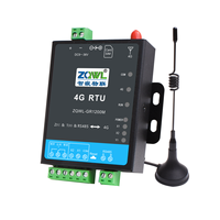 Controlador Remoto 4G DTU RTU, Gateway IoT Modbus con Entrada/Salida Analógica y Digital, Contador de Pulsos para Alertas por SMS y Llamadas