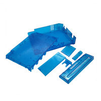 Pour WII, coque complète de remplacement pour console de jeu WII, avec petites pièces, transparente bleue