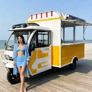 Camion de restauration mobile le plus vendu, camion de pizzas et de hot-dogs au bord de la mer, entièrement équipé et personnalisable. - Product Image 1