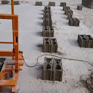 Bewegen mobiler Ziegel machen Maschinen Hohl block manuelle Maschine billig zu Hause verwenden - Product Image 3