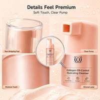 Produits de beauté : Nettoyant purifiant régulateur de sébum au collagène, Ritual Peach Clean, Nettoyant visage éclat au niacinamide, Usine de soins de la peau