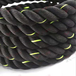 Cordes de combat en polyester de 38 mm et 50 mm, corde à sauter lourde avec <span class=keywords><strong>poids</strong></span>, outil d'exercice de puissance pour la salle de sport - Product Image 3