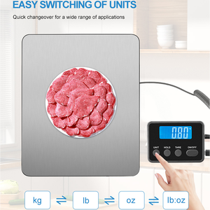 Hochpräzise LCD-Hintergrund beleuchtung Funktion Edelstahl Elektronische digitale Versand waage Post waage Gepäck gewicht Waage - Product Image 5