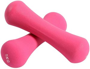 Juego de mancuernas con revestimiento de neopreno de 7kg personalizado Lady Hex Heart Bone en forma de mancuerna para Mujeres Hombres brazo Pilates juego de mancuernas - Product Image 3