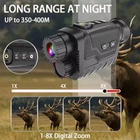 Nueva Cámara de Caza 4K HD con Zoom Digital 8X, Resistente al Agua, Sensor CMOS Infrarrojo Negro, Batería de Iones de Litio de 32 GB, para Exteriores