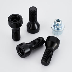 Boulon à dent <span class=keywords><strong>anti</strong></span>-<span class=keywords><strong>vol</strong></span> en acier noir, 1 pièce, boulon de roue de sécurité de haute qualité - Product Image 2