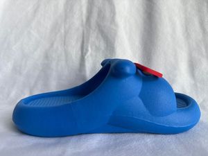 Pantoufles bleues, semelle de 25 mm, matériau PVC, antidérapantes, toutes saisons, pour la maison - Product Image 1