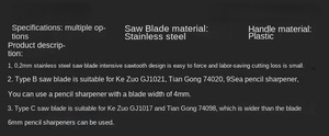 <span class=keywords><strong>Mini</strong></span> <span class=keywords><strong>scie</strong></span> modèle faisant outil Transformation bricolage coupe manuelle lame en acier modellbau - Product Image 6